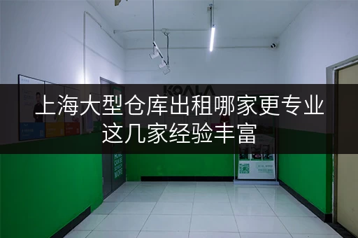 上海大型仓库出租哪家更专业这几家经验丰富 上海大型仓库出租哪家更专业这几家经验丰富