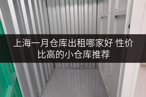 上海一月仓库出租哪家好 性价比高的小仓库推荐