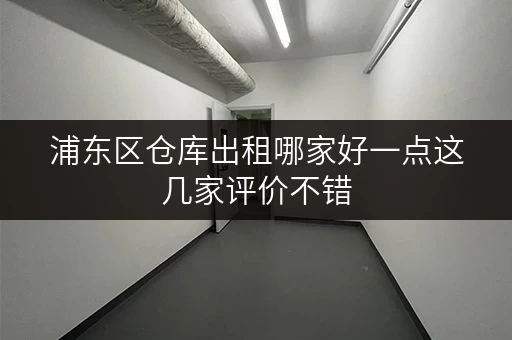 浦东区仓库出租哪家好一点这几家评价不错 浦东区仓库出租哪家好一点这几家评价不错