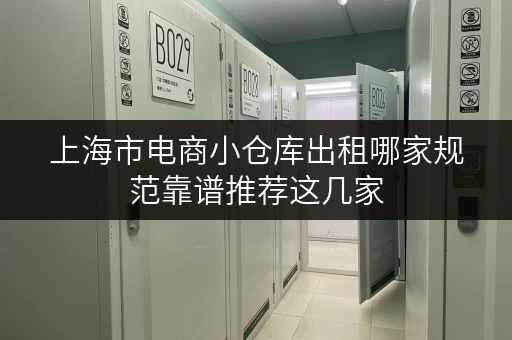 上海市电商小仓库出租哪家规范靠谱推荐这几家