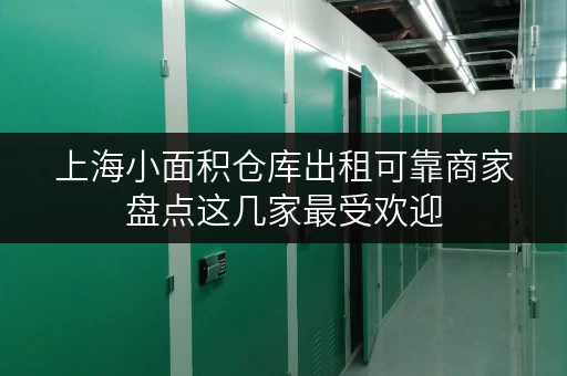 上海小面积仓库出租可靠商家盘点这几家最受欢迎