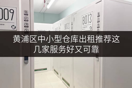 黄浦区中小型仓库出租推荐这几家服务好又可靠