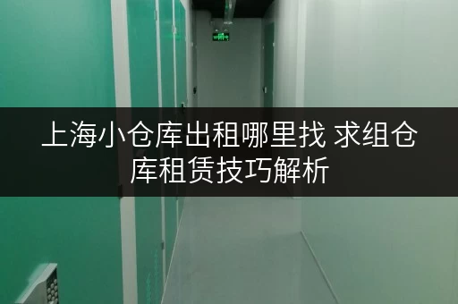 上海小仓库出租哪里找 求组仓库租赁技巧解析
