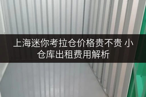 上海迷你考拉仓价格贵不贵 小仓库出租费用解析