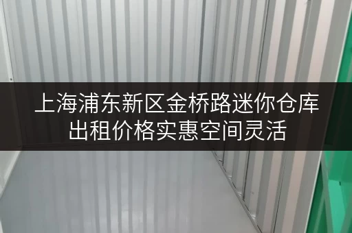 上海浦东新区金桥路迷你仓库出租价格实惠空间灵活