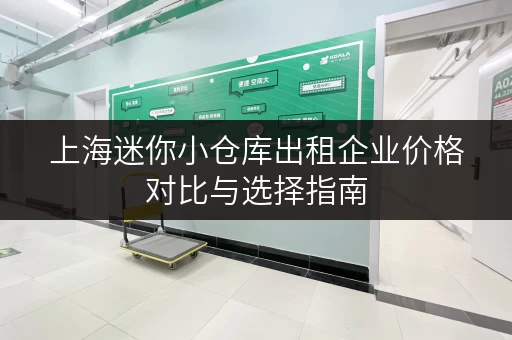 上海迷你小仓库出租企业价格对比与选择指南