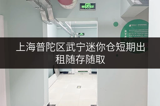 上海普陀区武宁迷你仓短期出租随存随取