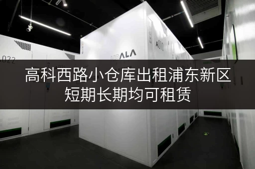 高科西路小仓库出租浦东新区短期长期均可租赁