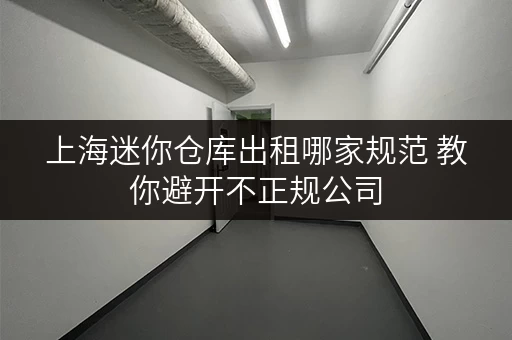 上海迷你仓库出租哪家规范 教你避开不正规公司