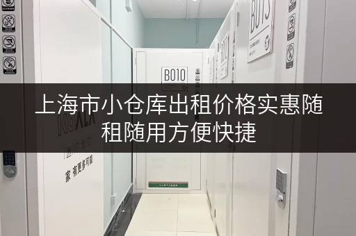上海市小仓库出租价格实惠随租随用方便快捷