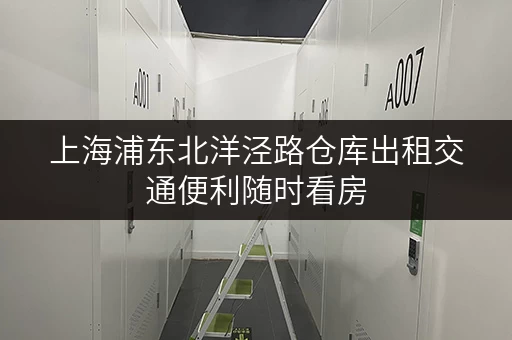 上海浦东北洋泾路仓库出租交通便利随时看房
