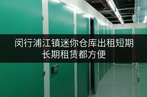 闵行浦江镇迷你仓库出租短期长期租赁都方便 闵行浦江镇迷你仓库出租短期长期租赁都方便