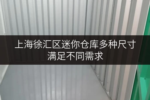 上海徐汇区迷你仓库多种尺寸满足不同需求