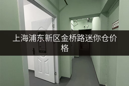 上海浦东新区金桥路迷你仓价格