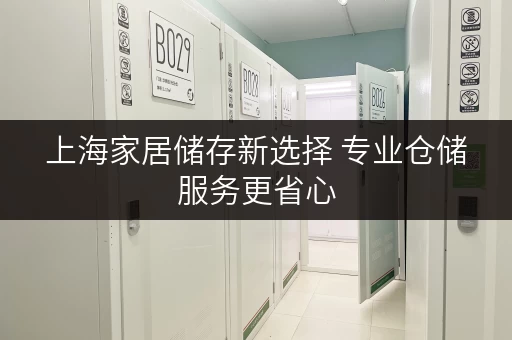 上海家居储存新选择 专业仓储服务更省心