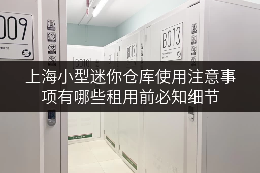 上海小型迷你仓库使用注意事项有哪些租用前必知细节 上海小型迷你仓库使用注意事项有哪些租用前必知细节