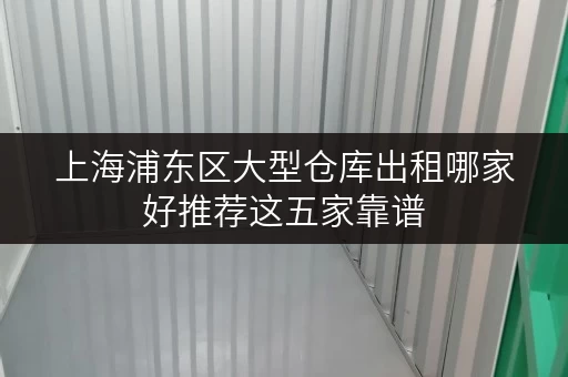 上海浦东区大型仓库出租哪家好推荐这五家靠谱