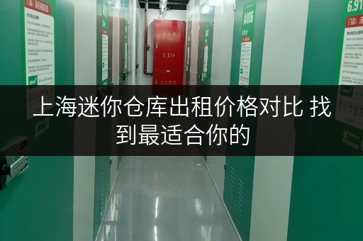 上海迷你仓库出租价格对比 找到最适合你的