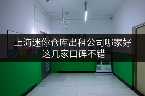 上海迷你仓库出租公司哪家好 这几家口碑不错