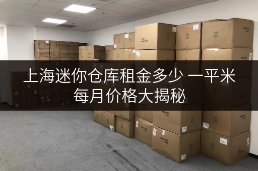 上海迷你仓库租金多少 一平米每月价格大揭秘 上海迷你仓库租金多少 一平米每月价格大揭秘