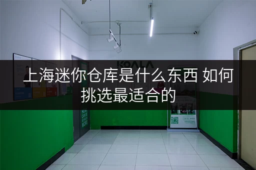上海迷你仓库是什么东西 如何挑选最适合的 上海迷你仓库是什么东西 如何挑选最适合的