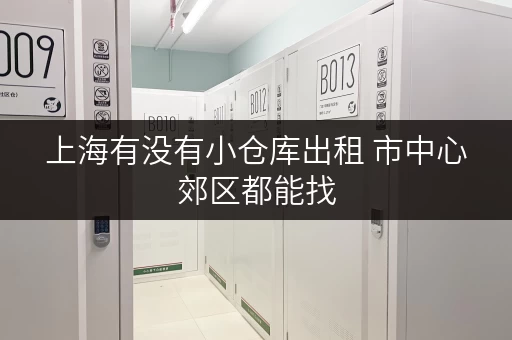 上海有没有小仓库出租 市中心郊区都能找