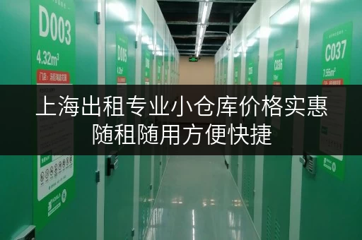 上海出租专业小仓库价格实惠随租随用方便快捷