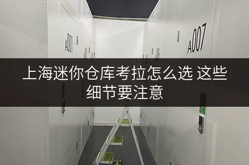 上海迷你仓库考拉怎么选 这些细节要注意 上海迷你仓库考拉怎么选 这些细节要注意