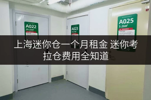 上海迷你仓一个月租金 迷你考拉仓费用全知道