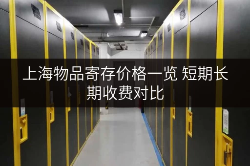上海物品寄存价格一览 短期长期收费对比