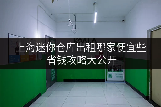 上海迷你仓库出租哪家便宜些 省钱攻略大公开