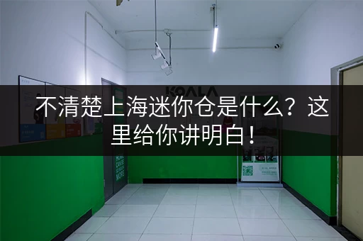 不清楚上海迷你仓是什么？这里给你讲明白！