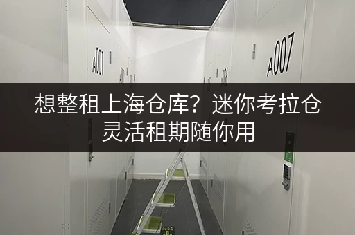 想整租上海仓库？迷你考拉仓灵活租期随你用