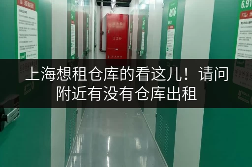 上海想租仓库的看这儿！请问附近有没有仓库出租，迷你考拉仓超灵活
