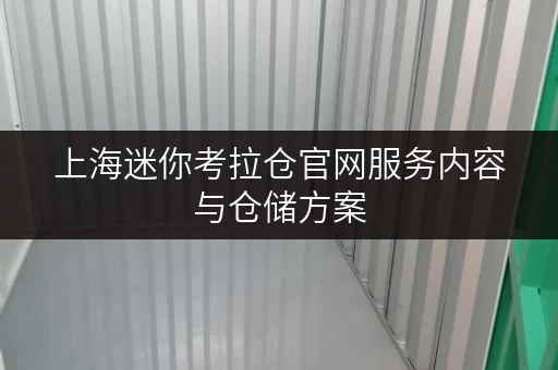 上海迷你考拉仓官网服务内容与仓储方案