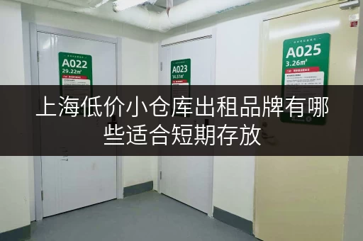 上海低价小仓库出租品牌有哪些适合短期存放