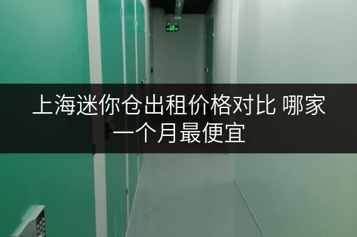 上海迷你仓出租价格对比 哪家一个月最便宜