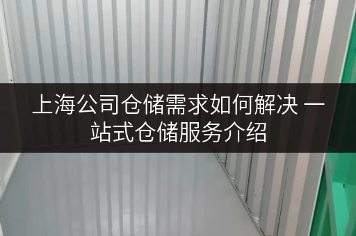 上海公司仓储需求如何解决 一站式仓储服务介绍 上海公司仓储需求如何解决 一站式仓储服务介绍
