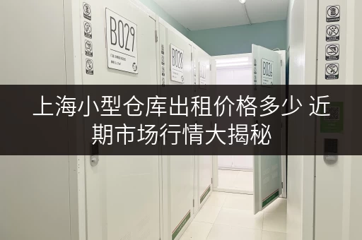 上海小型仓库出租价格多少 近期市场行情大揭秘