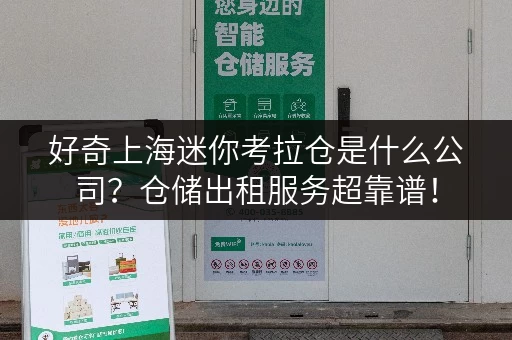 好奇上海迷你考拉仓是什么公司？仓储出租服务超靠谱！