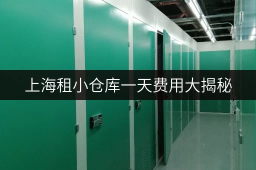 上海租小仓库一天费用大揭秘，迷你考拉仓超划算