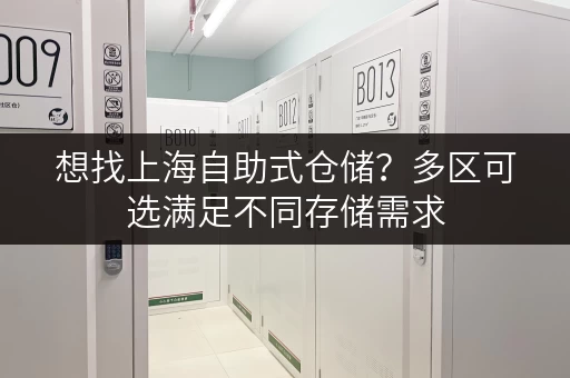 想找上海自助式仓储？多区可选满足不同存储需求
