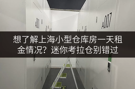 想了解上海小型仓库房一天租金情况？迷你考拉仓别错过