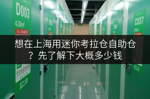 想在上海用迷你考拉仓自助仓？先了解下大概多少钱