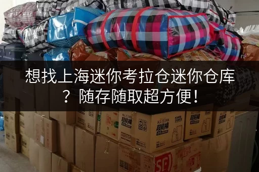 想找上海迷你考拉仓迷你仓库?随存随取超方便! 想找上海迷你考拉仓迷你仓库?随存随取超方便!