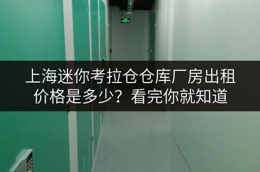 上海迷你考拉仓仓库厂房出租价格是多少？看完你就知道