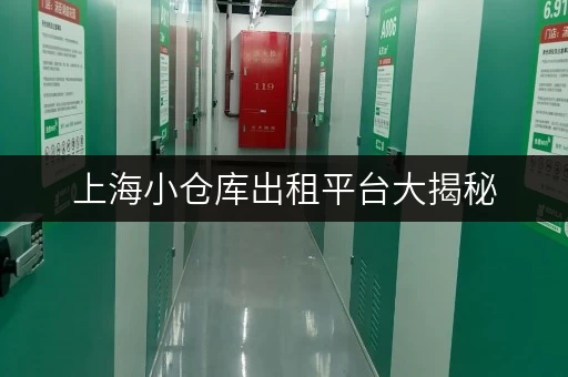 上海小仓库出租平台大揭秘，你知道几个？