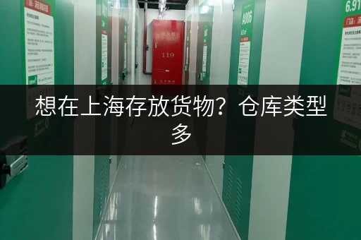想在上海存放货物？仓库类型多，租期灵活价格优