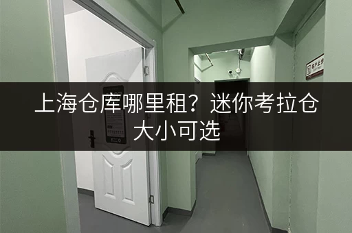 上海仓库哪里租？迷你考拉仓大小可选，租期灵活超实用