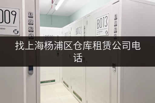 找上海杨浦区仓库租赁公司电话，满足你的仓储需求！